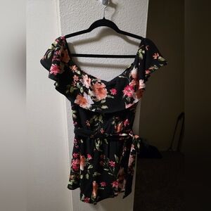 Floral Off-Shoulder Jumpsuit